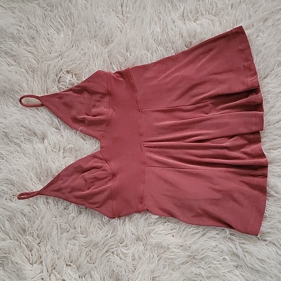 Free People Never Let You Go Ribbed Grommet Tie Back Peplum Spaghetti St… - Picture 4 of 9